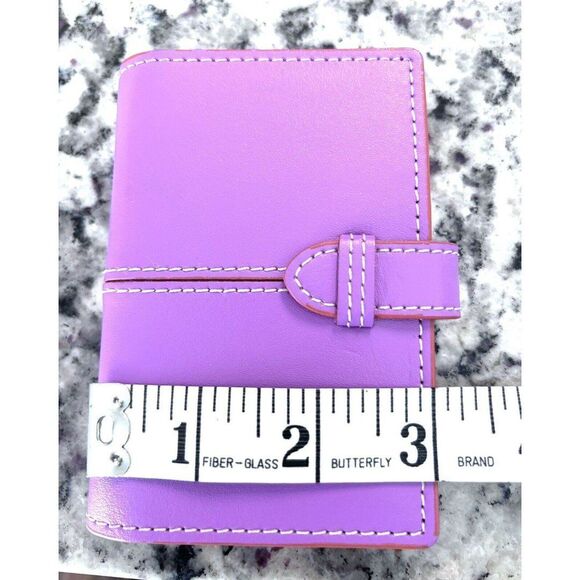 Baekgaard Leather Mini Notebook Pink Orange - Picture 4 of 5